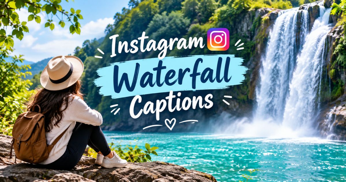 instagram waterfall captions